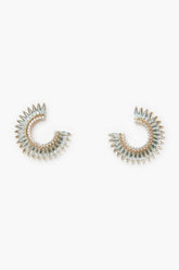 Baby Blue Crystal Madeline Hoops